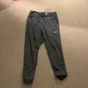 Gray Nike Youth Large Sweatpants